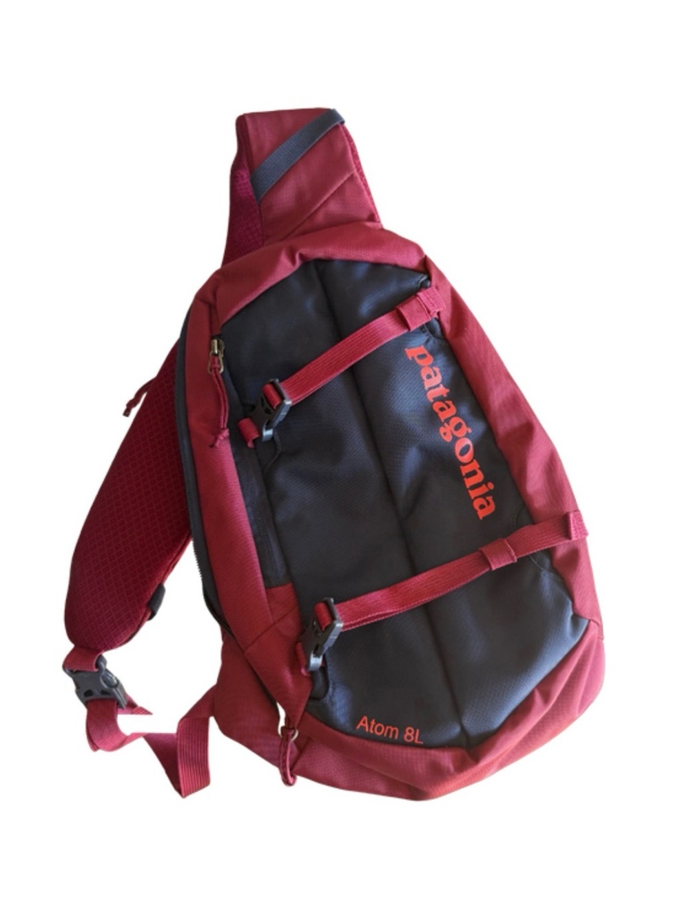 Patagonia Atom Sling 8L Backpack Red Maroon Sling Bag Hiking Travel Daily
